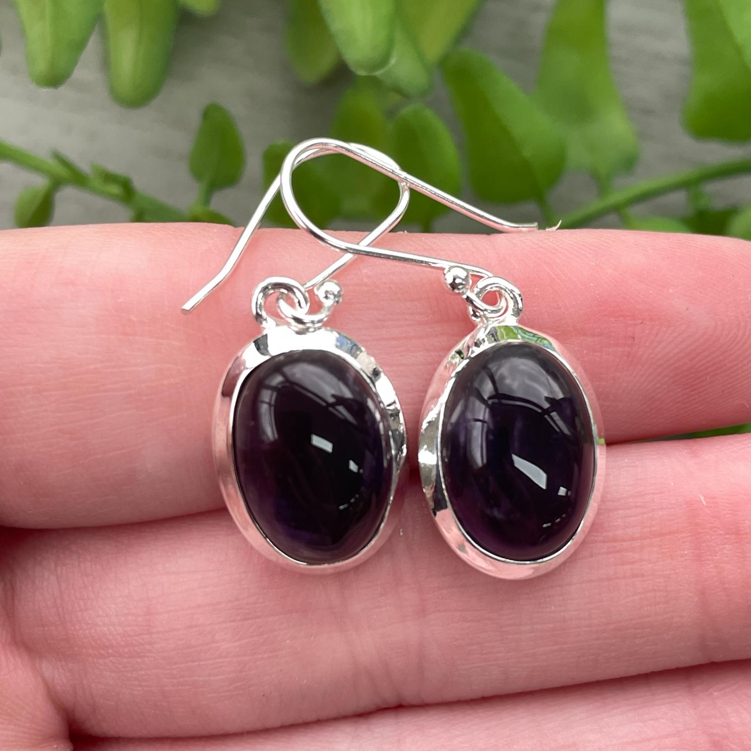 Sterling Silver Earrings - Amethyst - 11 Sterling Silver Earrings - Amethyst - 11